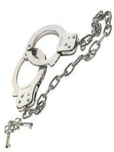 chrome hand cuffs with extended 19
